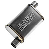 4" x 9" Oval FlowFX Muffler Offset In/Offset Out: 2.50" - image 1