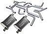 Exhaust System Kit - Universal - 2.500 in. Tubing - Offset In/Offset Out FlowFX Series Mufflers - image 1