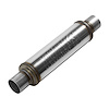 4 in. Round FlowFX Muffler Center In/Center Out: 2.500 in./2.500 in. - image 1