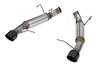 FlowFX Axle-Back Exhaust System 2011-2012 Ford Mustang GT 5.0L Coupe/Convertible - Black Ceramic Tips - image 1