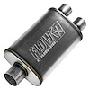 4" x 9" Oval FlowFX Muffler Center In/Dual Out: 3.00"/2.50" - image 1