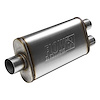 4 in. x 9 in. Oval FlowFX Muffler Center In/Dual Out: 3 in./2.500 in. - image 1