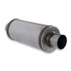 72619 Flow FX Muffler; 3.0 In/Out - 6 in. Round Body - Moderate Sound - Stainless Steel - image 2