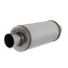 72619 Flow FX Muffler; 3.0 In/Out - 6 in. Round Body - Moderate Sound - Stainless Steel - image 4