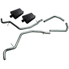 Header-Back Exhaust System With Mufflers Kit 1959-1964 Chevy Impala V8 - image 1