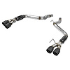 Outlaw Axle-Back Exhaust System 2018-2019 Ford Mustang GT 5.0L V8 - Black Ceramic Quad Tips - image 1