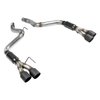Outlaw Axle-Back Exhaust System 2018-2019 Ford Mustang GT 5.0L V8 - Black Ceramic Quad Tips - image 4