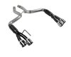 Outlaw Axle-Back Exhaust System 2018-2019 Ford Mustang GT 5.0L V8 - Polished Quad Tips - image 3