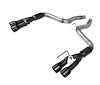 Outlaw Axle-Back Exhaust System 2018-2019 Ford Mustang GT 5.0L V8 - Black Ceramic Quad Tips - image 1