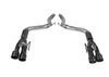 Outlaw Axle-Back Exhaust System 2018-2019 Ford Mustang GT 5.0L V8 - Black Ceramic Quad Tips - image 2