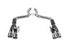 Outlaw Axle-Back Exhaust System 2018-2019 Ford Mustang GT 5.0L V8 - Polished Quad Tips - image 2