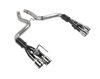 Outlaw Axle-Back Exhaust System 2018-2019 Ford Mustang GT 5.0L V8 - Polished Quad Tips - image 3