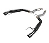 Outlaw Axle-Back Exhaust System 2015-2017 Ford Mustang 5.0L V8 - Black Tips - image 1