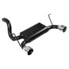 Force II Axle-Back Exhaust System 2018 Jeep Wrangler JL 2-Door/4-Door 3.6L, Polished 304 Stainless Tips - image 3