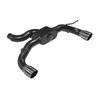 818120 Outlaw Axle-Back Exhaust System Fits Select Ford Bronco 2.3L/2.7L [Black] - image 3