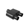 Super 10 Series Delta Flow Muffler Center In 3"/Dual Out: 2.5" - image 3