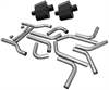 Super 10 Series Delta Flow Mufflers and U-Fit Dual Exhaust Pipe Kit - image 1