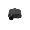 Super 10 Series Delta Flow Muffler Offset In/Center Out: 3" - image 3