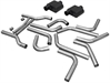 Super 10 Series Delta Flow Mufflers and U-Fit Dual Exhaust Pipe Kit - image 1