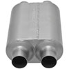 Super 40 Series Delta Flow Muffler Dual In/Dual Out: 2.5" - image 2