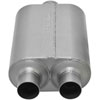 Super 40 Series Delta Flow Muffler Center In 3"/Dual Out 2.5" - image 2