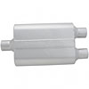 40 Series Delta Flow Muffler Center In/Dual Out: 2.25" - image 2