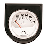 E5268 Voltmeter Gauge Console [2 in., 18V, White Dial, Black Panel, 5000 Series]