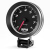 E6068 Tachometer Gauge [3-3/8 in., 8,000 RPM, Black Dial Black Case, 6000 Series] - image 2