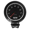 E6068 Tachometer Gauge [3-3/8 in., 8,000 RPM, Black Dial Black Case, 6000 Series] - image 3