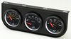 E6200 Water Temperature/Voltmeter/Oil Pressure Gauge Console [2 in., 90Deg. Sweep M, 280Deg.F/18V/100Psi, Bk Dial Bk Pn] - image 2