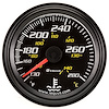 E6242 Water Temperature Gauge Console [2 in. 130-280Deg.F, 270Deg. Sweep Mechanical, Black, ] - image 1