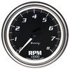 E7068 Tachometer Gauge [3-3/8 in. 8,000 RPM, 270 Degree Sweep, Electric, Chrome, 7000 Series] - image 2