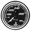 E7241 Water Temp Gauge [2 in., 130-280 F, 270 Degree Sweep, Mechanical, Chrome 7000 Series]