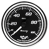 E7244 Oil Pressure Gauge [2 in. 0-100 Psi, 270 Degree Sweep, Mechanical, Chrome 7000 Series]