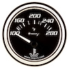 E7262 Water Temp Gauge [2 in., 100-280 F, 90 Degree Sweep, Electric, Chrome 7000 Series]