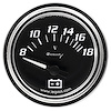 E7268 Voltmeter Gauge [2 in., 8-18V, 90 Degree Sweep, Electric, Chrome, 7000 Series]