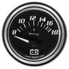E7268 Voltmeter Gauge [2 in., 8-18V, 90 Degree Sweep, Electric, Chrome, 7000 Series] - image 2