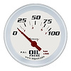 E8464 Oil Pressure Gauge [2 5/8 in., 0-100 Psi, 90 Degree Sweep, Electric, White, Silver, 8000 Series] - image 1