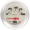 E8464 Oil Pressure Gauge [2 5/8 in., 0-100 Psi, 90 Degree Sweep, Electric, White, Silver, 8000 Series] - image 2