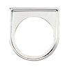 E9821 Gauge Mount [Panel, Chrome, 2 1/16 in. Single] - image 1
