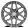 A141 LUXOR Wheel [Size: 22"x9.5"] Gloss Silver Brushed Finish A141229584P02509 - image 3