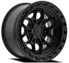 A142 FURY Wheel [Size: 17"x9"] Satin Black Center w/ Glossy Black Lip Finish A142179084P00004 - image 1
