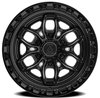 A142 FURY Wheel [Size: 20"x10"] Satin Black Center w/ Glossy Black Lip Finish A142200089N01804 - image 3