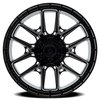 A114220089N01802 A114 BATTLE Wheel [Size: 22"x10"] Glossy Black Finish - image 3
