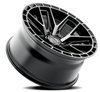 A114202089N04406 A114 BATTLE Wheel [Size: 20"x12"] Glossy Black Machined w/DDT Face & Lip Finish - image 2