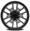A114209084P02006 A114 BATTLE Wheel [Size: 20"x9"] Glossy Black Machined w/DDT Face & Lip Finish - image 3