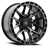 A114209089P02006 A114 BATTLE Wheel [Size: 20"x9"] Glossy Black Machined w/DDT Face & Lip Finish - image 1