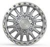 A103228293P10519 A103 DUALLY MISSION FRONT Wheel [Size: 22"x8.25"] Gloss Silver Machined Finish - image 2