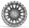 A103228292N20219 A103 DUALLY MISSION REAR Wheel [Size: 22"x8.25"] Gloss Silver Machined Finish - image 2