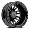 A103228292N20202 A103 DUALLY MISSION REAR Wheel [Size: 22"x8.25"] Glossy Black Finish - image 1